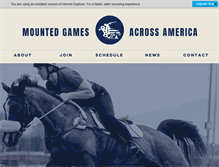Tablet Screenshot of mountedgames.org